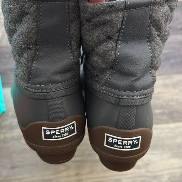 Authentic Sperry waterproof rubber rain duck boots sz woman’s 8 - Picture 2 of 3